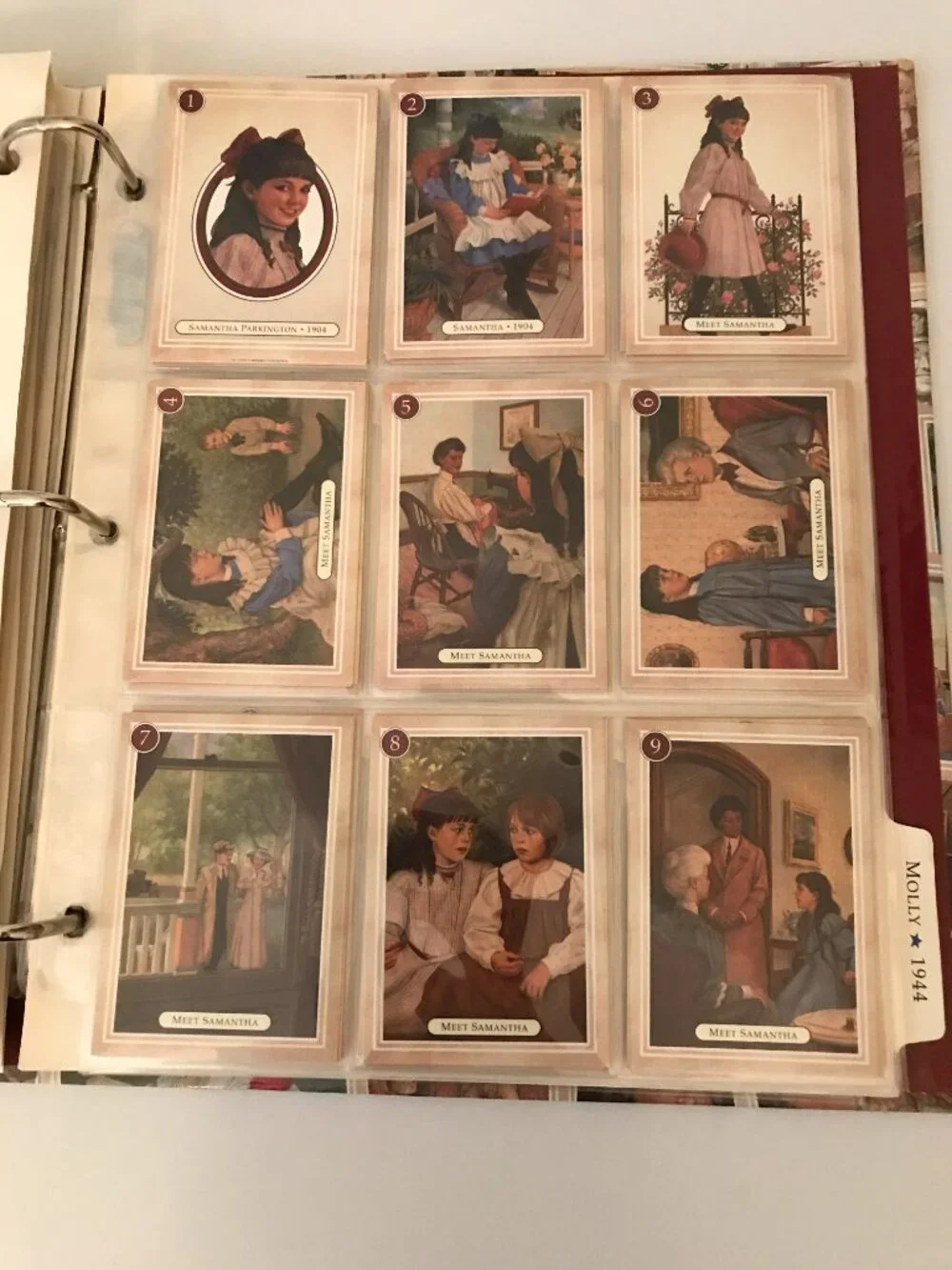 American Girl Trading Cards Album